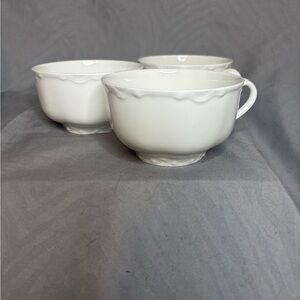 Antique Haviland France Ranson Cream Mugs Set of (3)